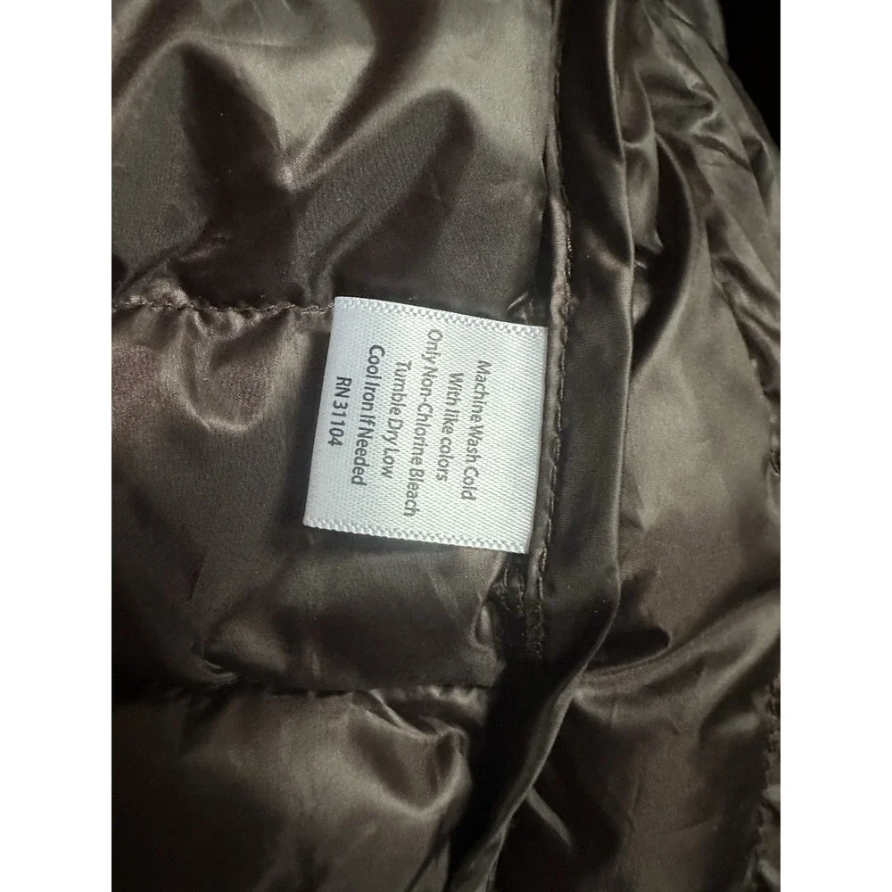 Saddlebred Down Puffer Vest Mens 2XL Burgundy‎ Lightweight Packable Pre-Owned